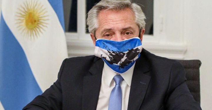 Alberto Fernández con Coronavirus