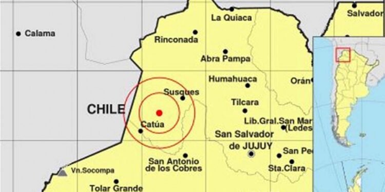 Un fuerte sismo se registró en la Puna jujeña