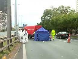 polista atropelló y mató a un hombre en la 9 de Julio