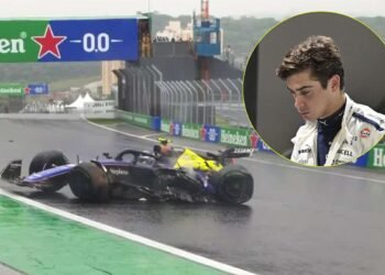 Colapinto y Albon ambos pilotos tuvieron que retirarse tras sufrir choques con serias averías en Brasil