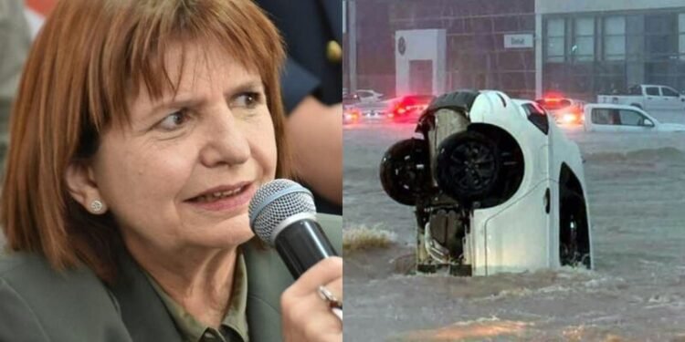 Patricia Bullrich habló tras el temporal en Bahía Blanca: “Muestra la debilidad de un Estado que ha priorizado mal”