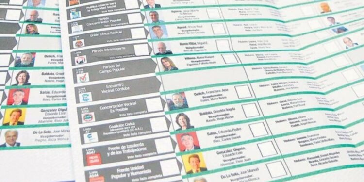 Elecciones: Nuevo formato de boleta