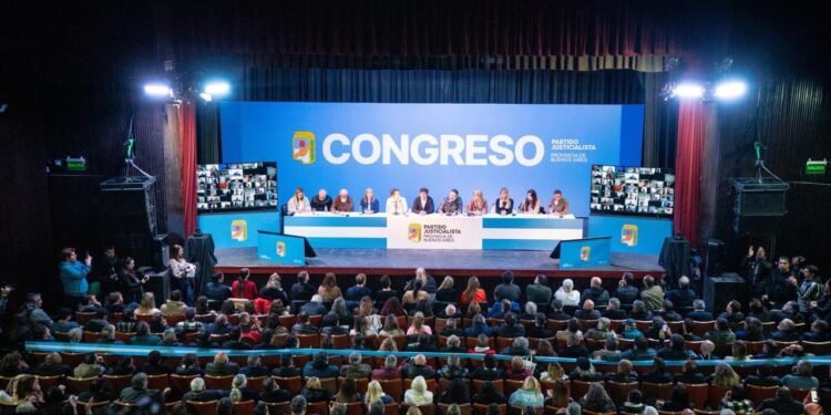CONGRESO DEL PJ BONAERENSE EN MERLO EL PARTIDO JUSTICIALISTA DE LA PROVINCIA DE BUENOS AIRES REALIZO HOY SU CONGRESO ORDINARIO EN MERLO