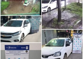 Violenta entradera, autos robados y dos detenidos