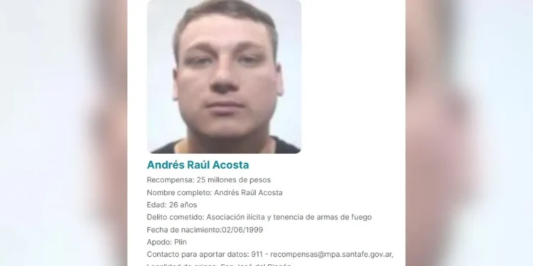 Detenido en San Telmo Andrés “Plin” Acosta, uno de los prófugos más buscados de Santa Fe