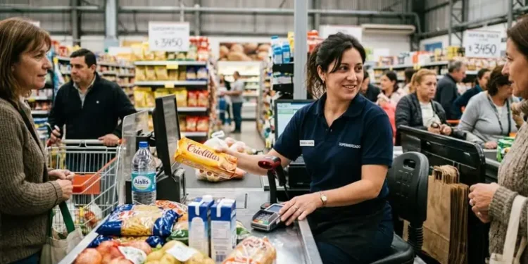 Cuánto cobra un cajero de supermercado en agosto de 2026 tras el último aumento salarial