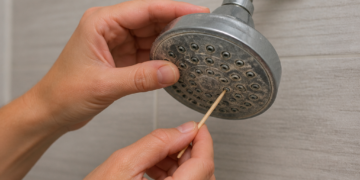 La solución efectiva para eliminar el sarro de los orificios de la ducha sin perder presión