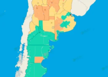 Advertencia amarilla por lluvias y vientos intensos para este jueves 20 de agosto: provincias en riesgo