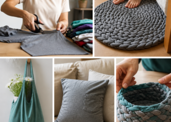 Transforma tus viejas remeras en objetos útiles: 5 ideas creativas
