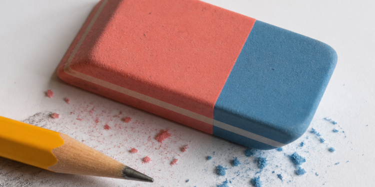 El misterio de las gomas de borrar de dos colores y su uso específico