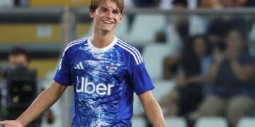 Nico Paz comparte su emoción por la foto del hijo de Messi con la camiseta del Como