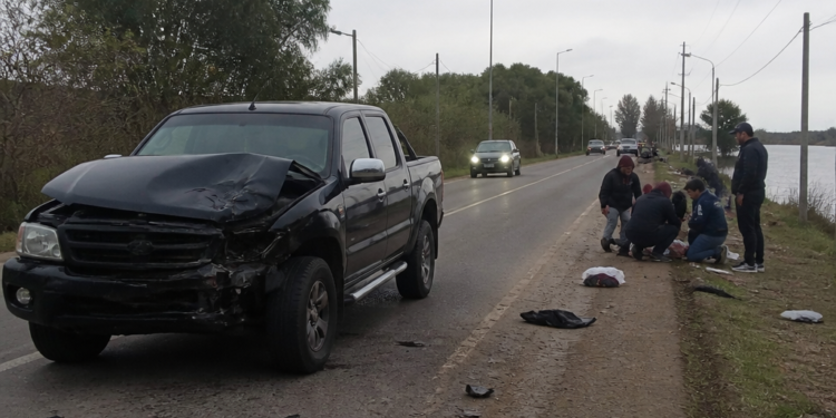 Tragedia en Punta Lara: camioneta embiste a familia y muere un bebé de 10 días